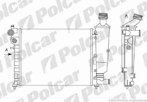 Polcar 2306081X - Jäähdytin,moottorin jäähdytys inparts.fi