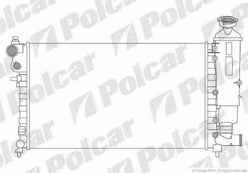 Polcar 230608A2 - Jäähdytin,moottorin jäähdytys inparts.fi