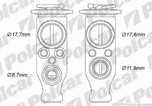 Polcar 2329KZ-1 - Paisuntaventtiili, ilmastointilaite inparts.fi