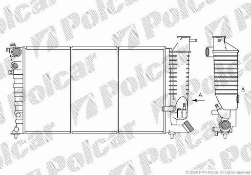 Polcar 2324084X - Jäähdytin,moottorin jäähdytys inparts.fi