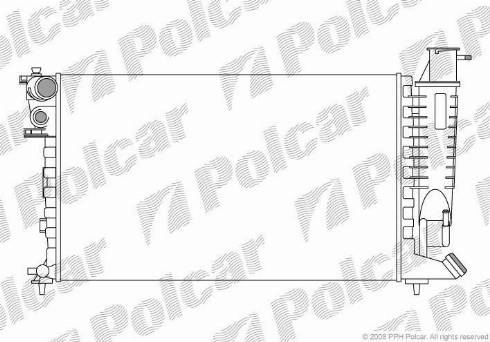 Polcar 232408A7 - Jäähdytin,moottorin jäähdytys inparts.fi