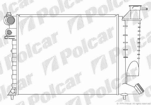 Polcar 232408-1 - Jäähdytin,moottorin jäähdytys inparts.fi