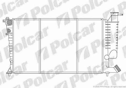 Polcar 2324088X - Jäähdytin,moottorin jäähdytys inparts.fi