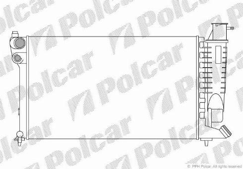 Polcar 232408-8 - Jäähdytin,moottorin jäähdytys inparts.fi