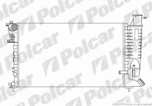 Polcar 232408A9 - Jäähdytin,moottorin jäähdytys inparts.fi