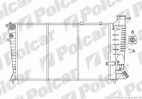 Polcar 232408-X - Jäähdytin,moottorin jäähdytys inparts.fi