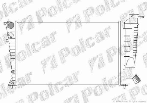 Polcar 232608-9 - Jäähdytin,moottorin jäähdytys inparts.fi