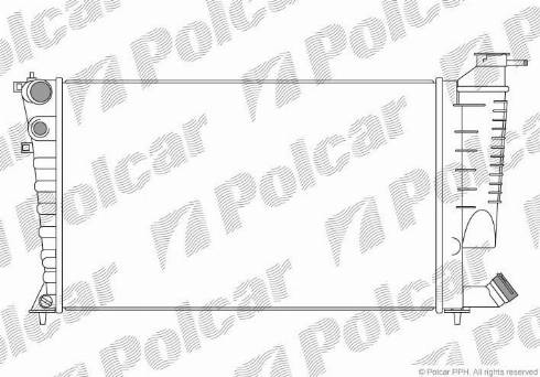 Polcar 232608-6 - Jäähdytin,moottorin jäähdytys inparts.fi