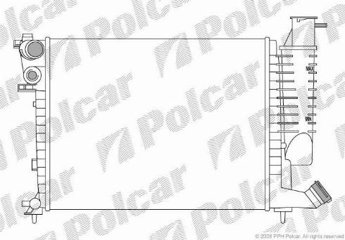 Polcar 232608-3 - Jäähdytin,moottorin jäähdytys inparts.fi