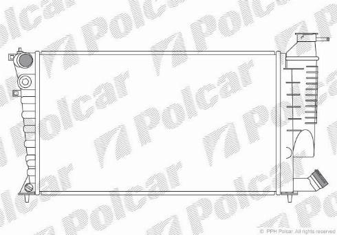 Polcar 232608A6 - Jäähdytin,moottorin jäähdytys inparts.fi