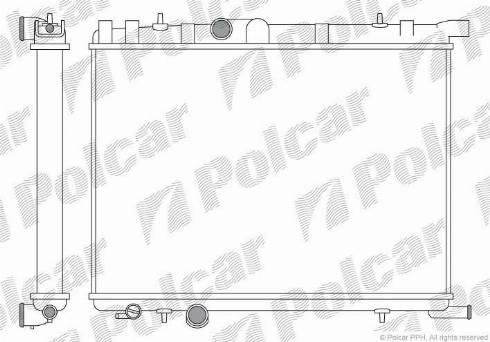 Polcar 232808A2 - Jäähdytin,moottorin jäähdytys inparts.fi