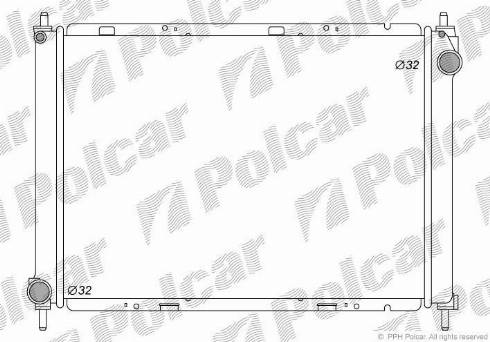 Polcar 2707086K - Jäähdytin,moottorin jäähdytys inparts.fi