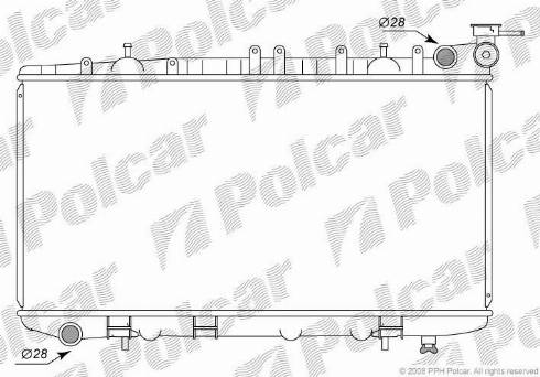 Polcar 2729082K - Jäähdytin,moottorin jäähdytys inparts.fi