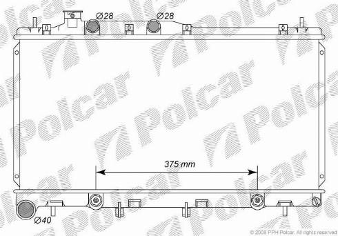 Polcar 7208081K - Jäähdytin,moottorin jäähdytys inparts.fi