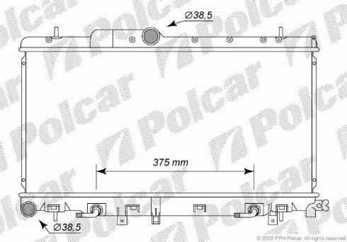 Polcar 7212084K - Jäähdytin,moottorin jäähdytys inparts.fi