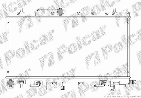 Polcar 721208-4 - Jäähdytin,moottorin jäähdytys inparts.fi