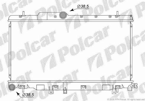 Polcar 721208-2 - Jäähdytin,moottorin jäähdytys inparts.fi