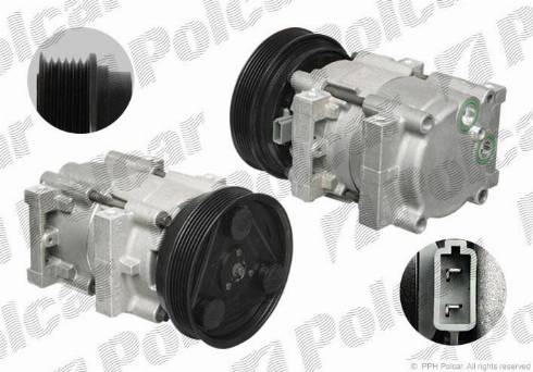 Polcar VA699330 - Kompressori, ilmastointilaite inparts.fi