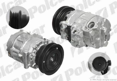 Polcar VA699320 - Kompressori, ilmastointilaite inparts.fi