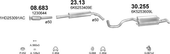 Polmo POLMO99255 - Pakoputkisto inparts.fi