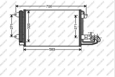 Prasco AD320C001 - Lauhdutin, ilmastointilaite inparts.fi