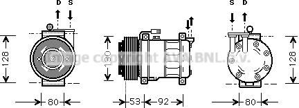 Prasco ALK009 - Kompressori, ilmastointilaite inparts.fi