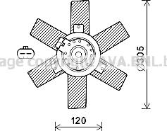 Prasco CN7553 - Tuuletin, moottorin jäähdytys inparts.fi