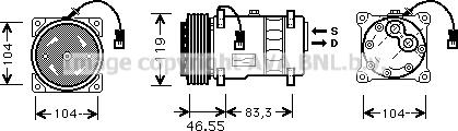 Prasco CNK019 - Kompressori, ilmastointilaite inparts.fi