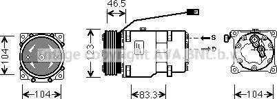 Prasco CNK257 - Kompressori, ilmastointilaite inparts.fi