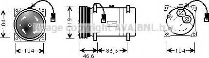 Prasco CNK216 - Kompressori, ilmastointilaite inparts.fi