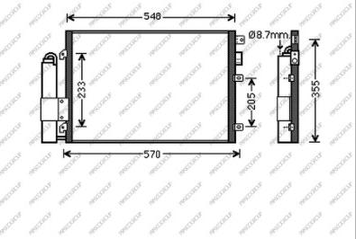 Prasco DA320C002 - Lauhdutin, ilmastointilaite inparts.fi