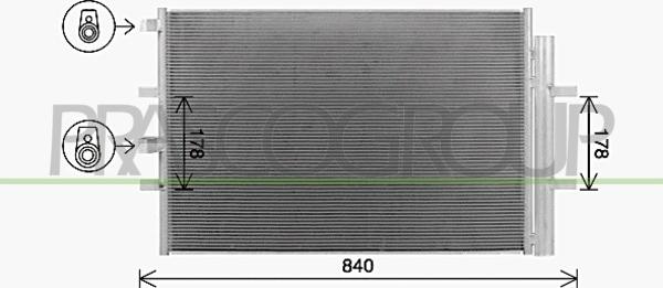 Prasco FD912C002 - Lauhdutin, ilmastointilaite inparts.fi