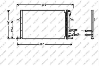 Prasco FD103C002 - Lauhdutin, ilmastointilaite inparts.fi