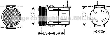 Prasco FDAK322 - Kompressori, ilmastointilaite inparts.fi