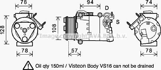 Prasco FDK482 - Kompressori, ilmastointilaite inparts.fi