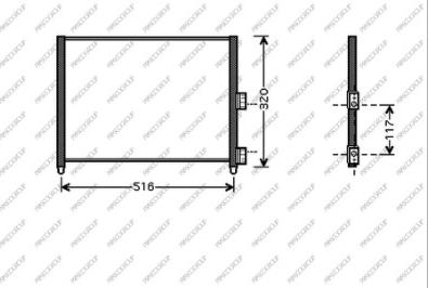 Prasco FT340C003 - Lauhdutin, ilmastointilaite inparts.fi