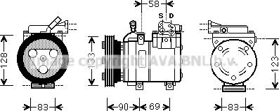 Prasco HYK250 - Kompressori, ilmastointilaite inparts.fi