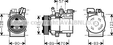 Prasco HYK257 - Kompressori, ilmastointilaite inparts.fi