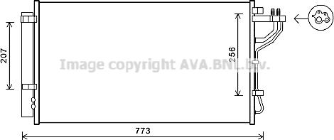 Prasco KA5255D - Lauhdutin, ilmastointilaite inparts.fi