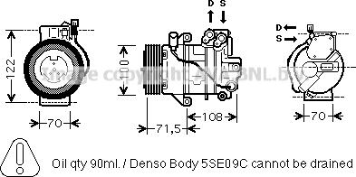 Prasco MCK008 - Kompressori, ilmastointilaite inparts.fi
