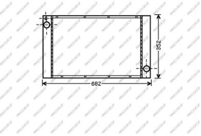 Prasco MN308R002 - Jäähdytin,moottorin jäähdytys inparts.fi