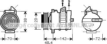 Prasco MSK437 - Kompressori, ilmastointilaite inparts.fi