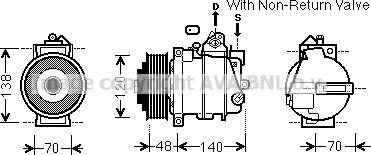 Prasco MSK565 - Kompressori, ilmastointilaite inparts.fi