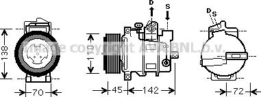 Prasco MSK570 - Kompressori, ilmastointilaite inparts.fi