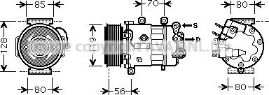 Prasco PEK322 - Kompressori, ilmastointilaite inparts.fi