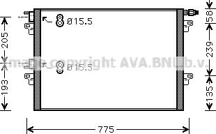 Prasco RTA5382 - Lauhdutin, ilmastointilaite inparts.fi