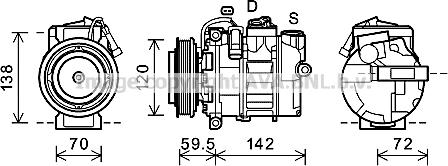 Prasco RTK494 - Kompressori, ilmastointilaite inparts.fi