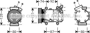 Prasco RTK452 - Kompressori, ilmastointilaite inparts.fi