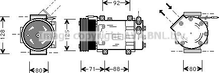 Prasco RTK127 - Kompressori, ilmastointilaite inparts.fi