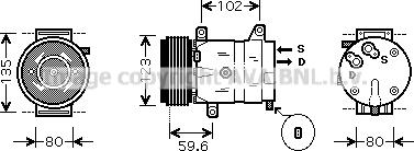 Prasco RTK345 - Kompressori, ilmastointilaite inparts.fi